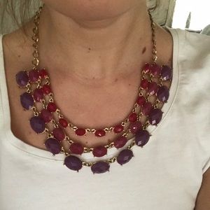 3 chain beaded necklace